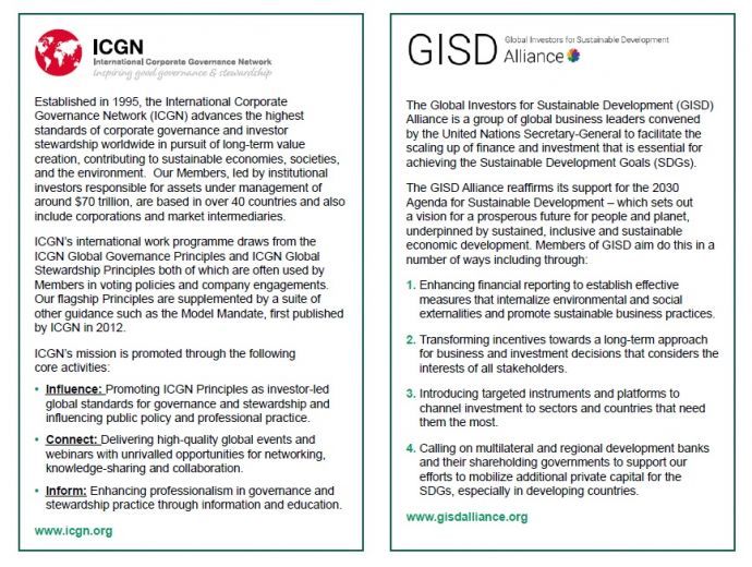 About ICGN and GISD Alliance